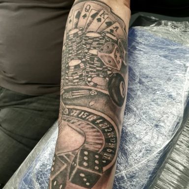 Realistic Roulette Tattoo